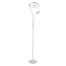 Lámpara de pie LED GENOVA BELAIR 8001 WHT con brazo de lectura, ideal para iluminar y leer.