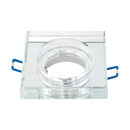 Empotrable Solna fabricado en aluminio color transparente con portalámparas GU10