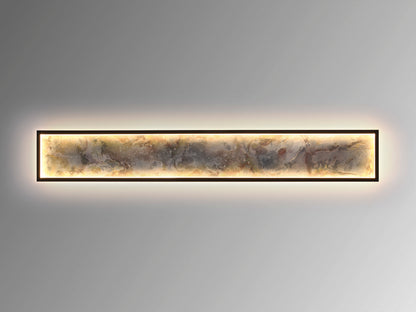 Aplique Plafón LED Stone 100 cm Negro CCT Schuller en ambiente decorado | Schuller