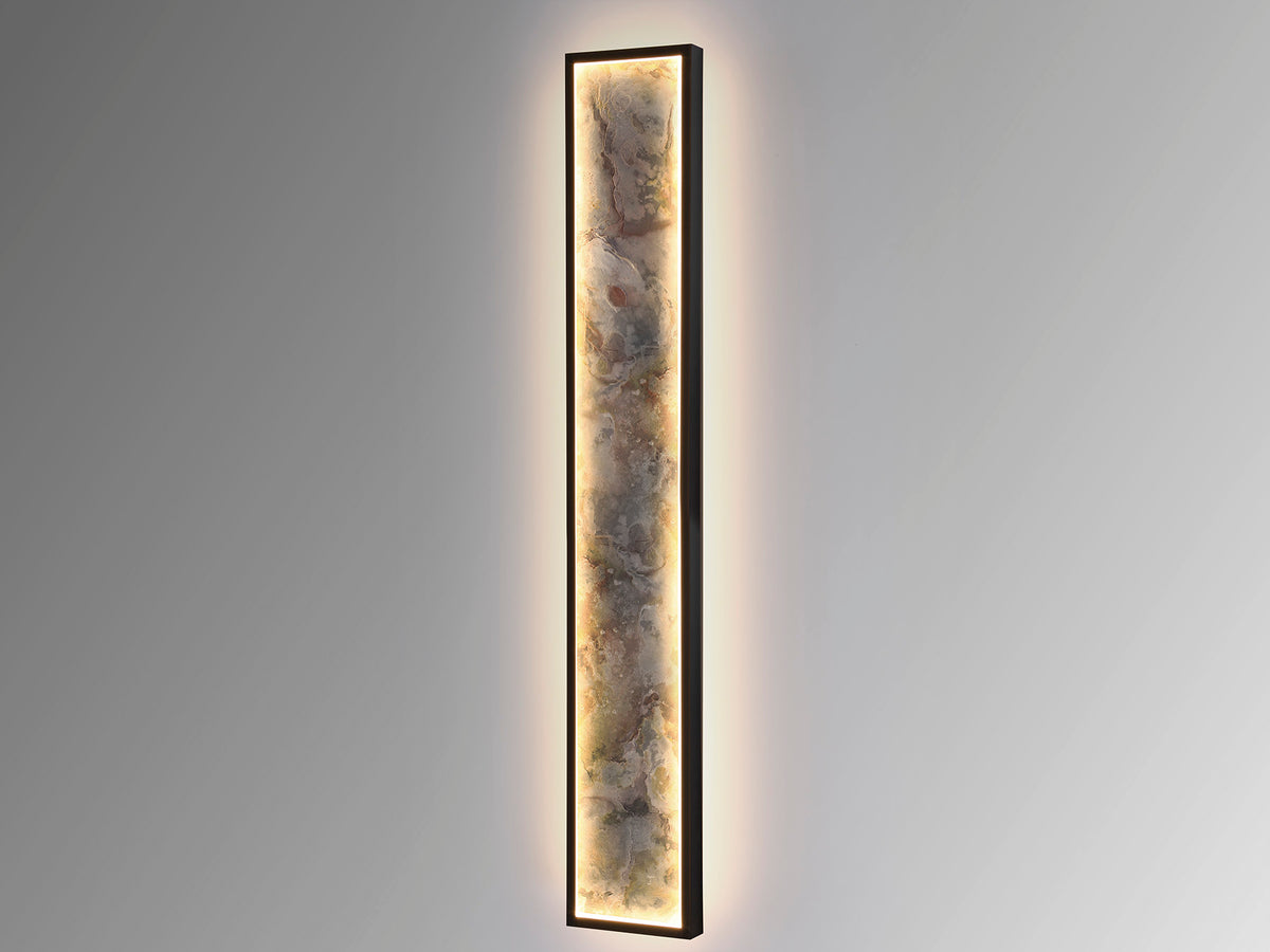 Aplique Plafón LED Stone 100 cm Negro CCT Schuller en ambiente decorado | Schuller