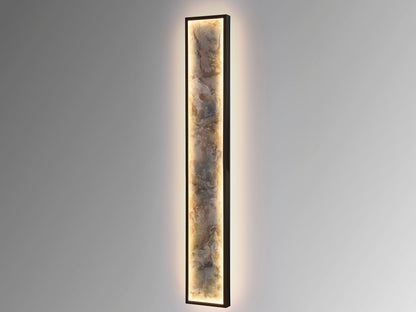 Aplique Plafón LED Stone 100 cm Negro CCT Schuller en ambiente decorado | Schuller