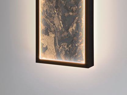 Aplique Plafón LED Stone 100 cm Negro CCT Schuller en ambiente decorado | Schuller