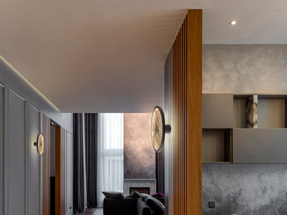 Aplique de Pared LED Stone 32 cm CCT Negro Schuller en ambiente decorado | Schuller · Ref. 803641