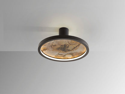 Aplique de Pared LED Stone 32 cm CCT Negro Schuller en ambiente decorado | Schuller · Ref. 803641