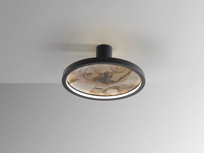 Aplique de Pared LED Stone 32 cm CCT Negro Schuller en ambiente decorado | Schuller · Ref. 803641