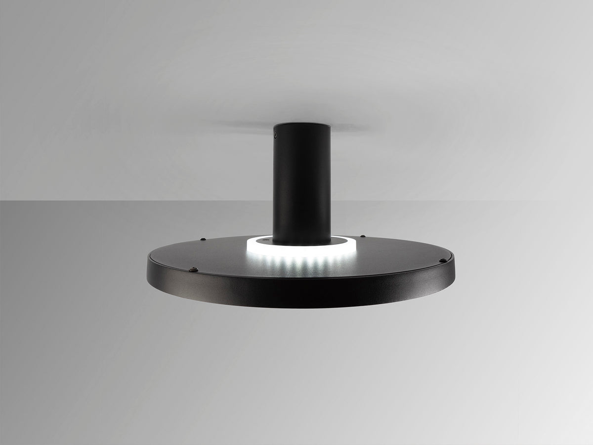 Aplique de Pared LED Stone 32 cm CCT Negro Schuller en ambiente decorado | Schuller · Ref. 803641