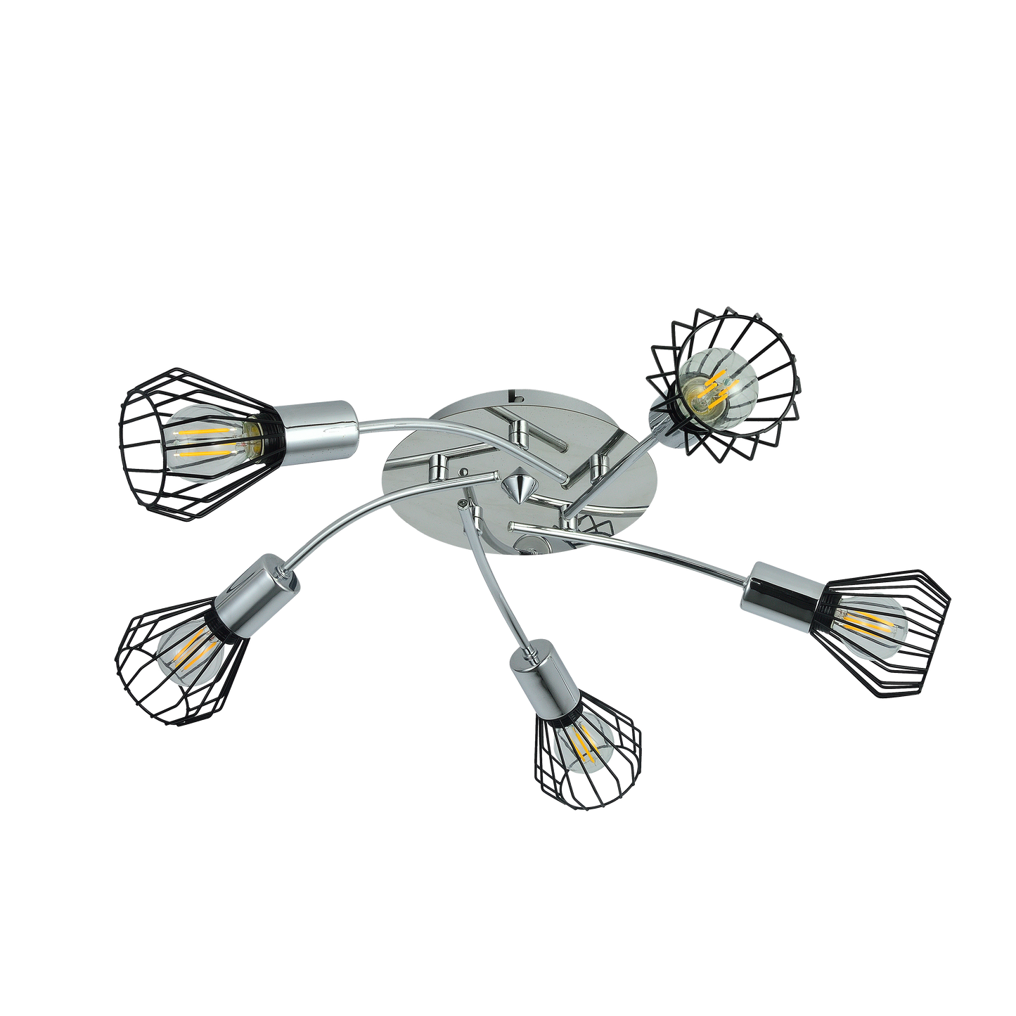 Plafón 5 luces E14 ideal para personalizar la iluminación