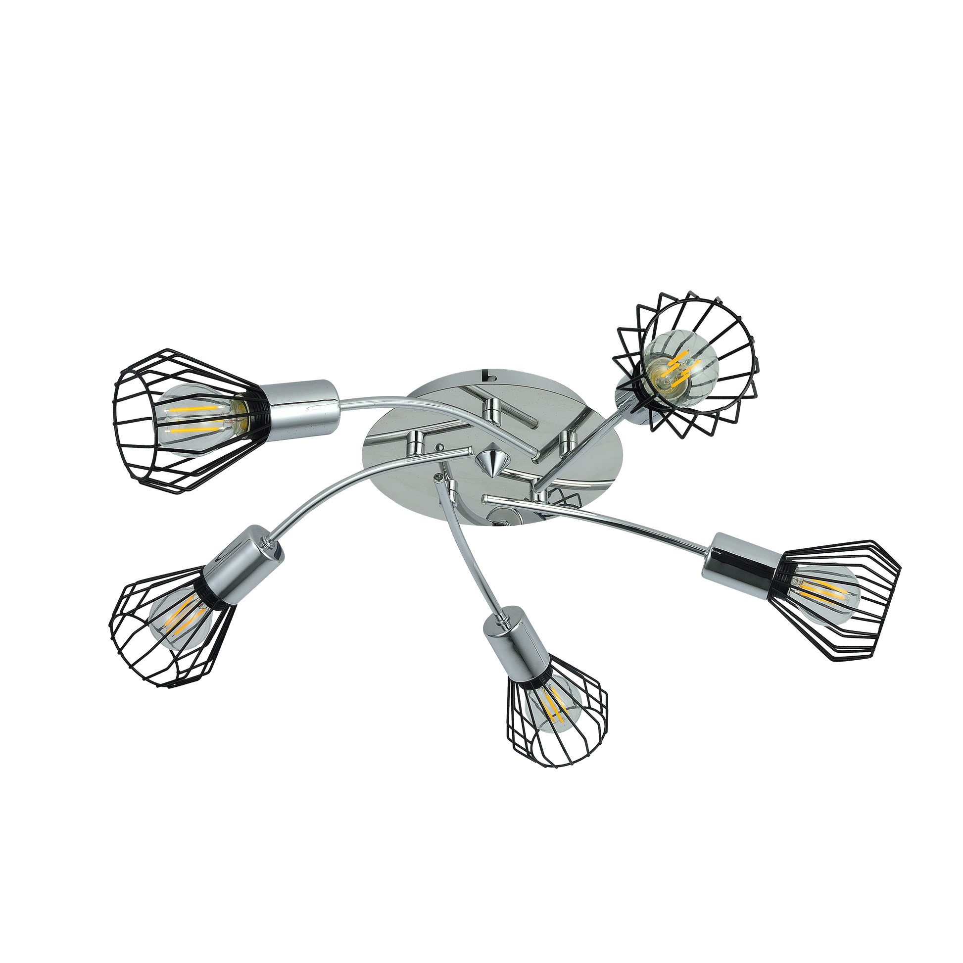 Plafón 5 luces E14 ideal para personalizar la iluminación