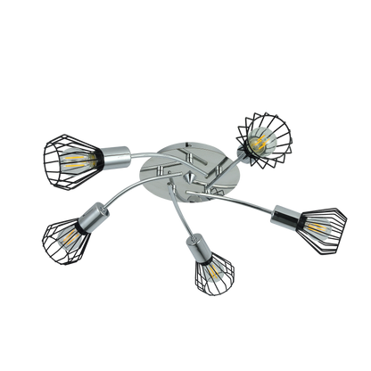 Plafón 5 luces E14 ideal para personalizar la iluminación