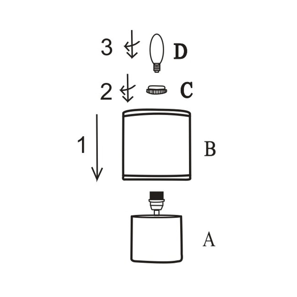 Detalle de base cerámica y pantalla rafia de la lámpara sobremesa Malia ALEMAR