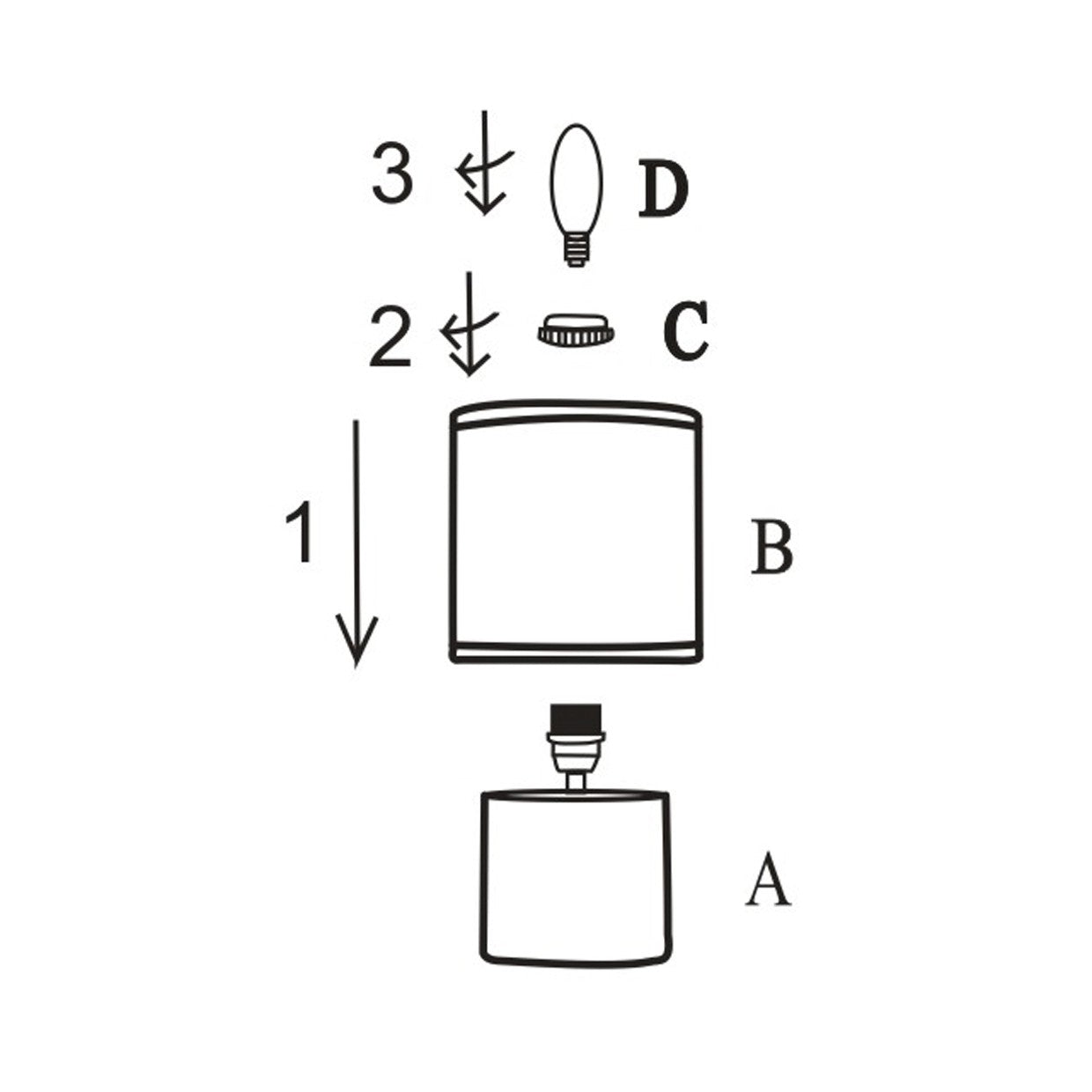 Detalle de base y pantalla de la lámpara sobremesa Malia ALEMAR en cerámica