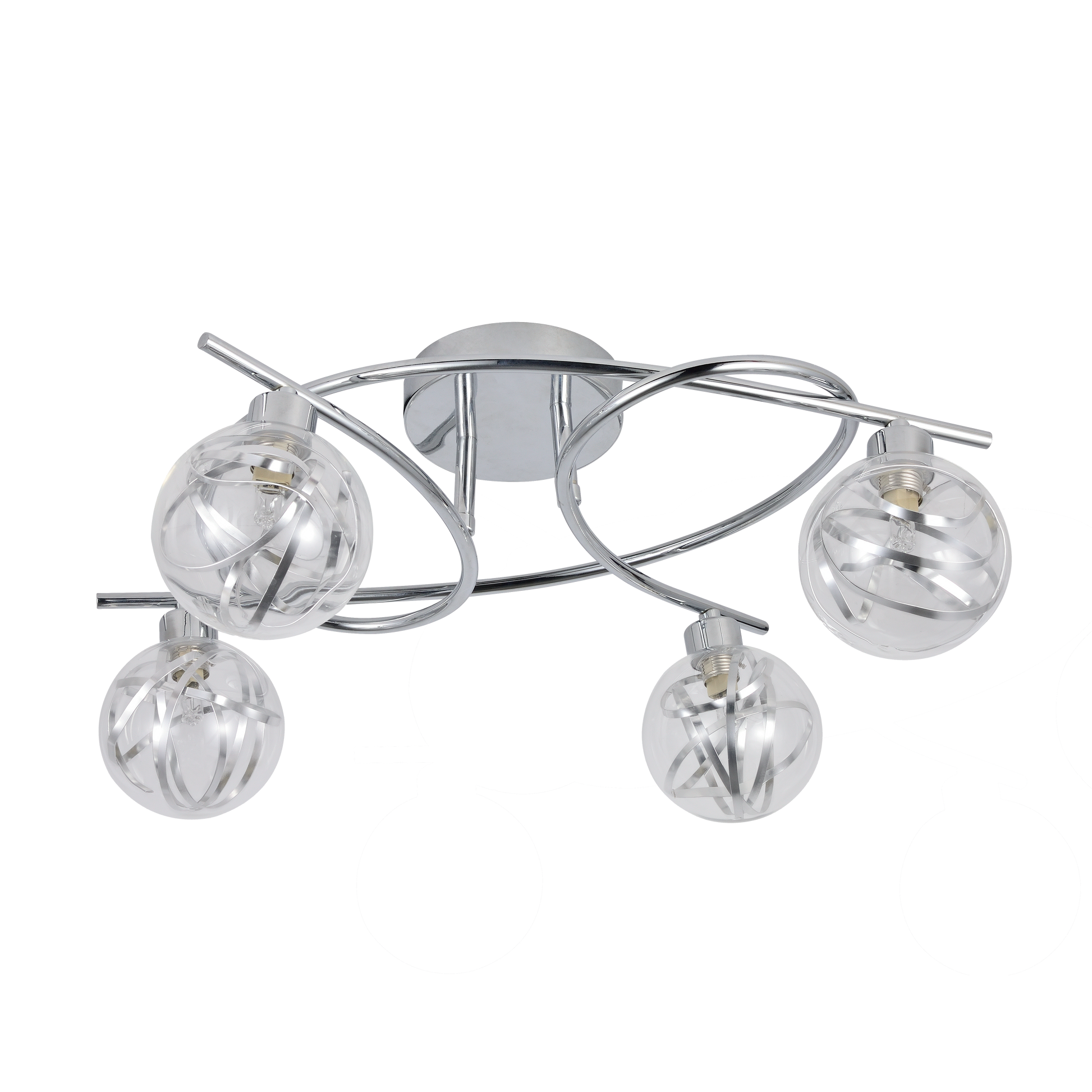 Lámpara de techo moderna con estilo cromado ideal para el salón