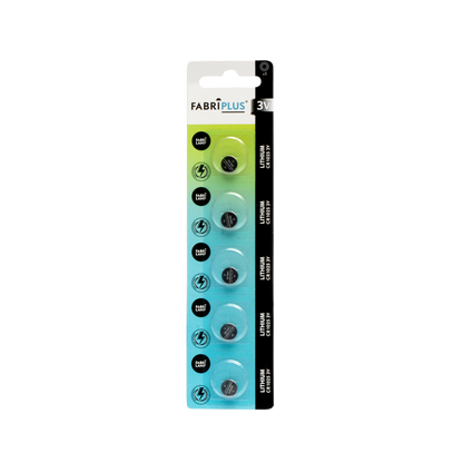 Pila de botón Fabriplus CR1025, ideal para calculadoras y relojes.