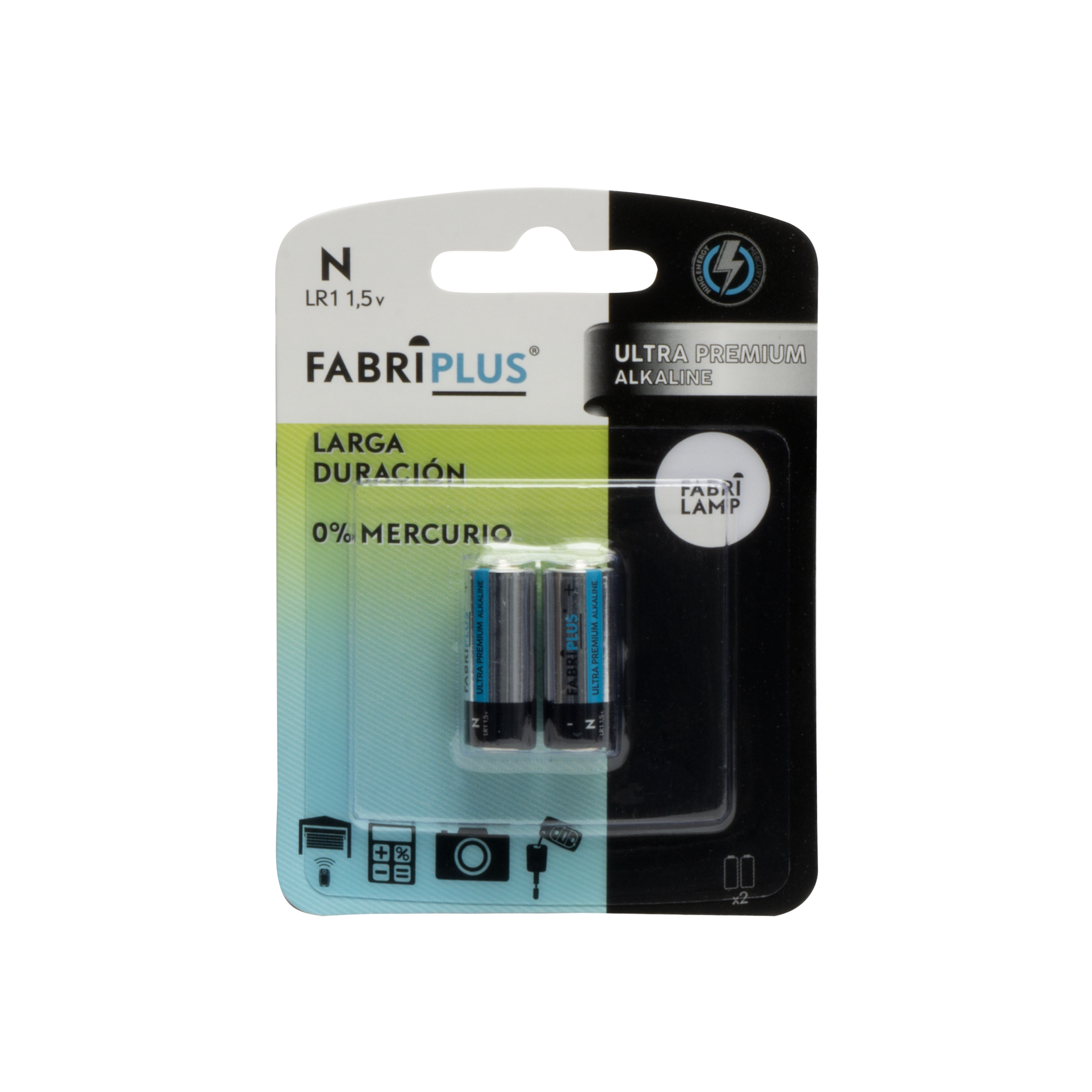 Pilas alcalinas Fabriplus / Abrila con 1.5V, ideal para uso en el hogar