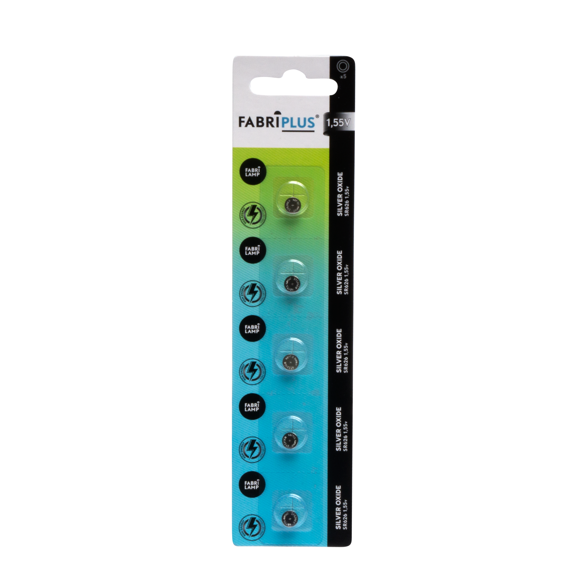 Pila de botón Fabriplus con voltaje estable de 1.55V para dispositivos electrónicos