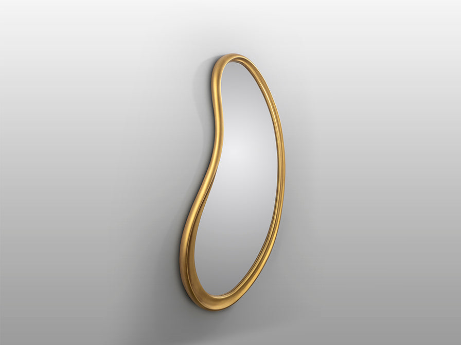 Espejo Decorativo Brigitte de Schuller (Brigitte) en color Dorado con marco de forma orgánica - Ref 815567.
