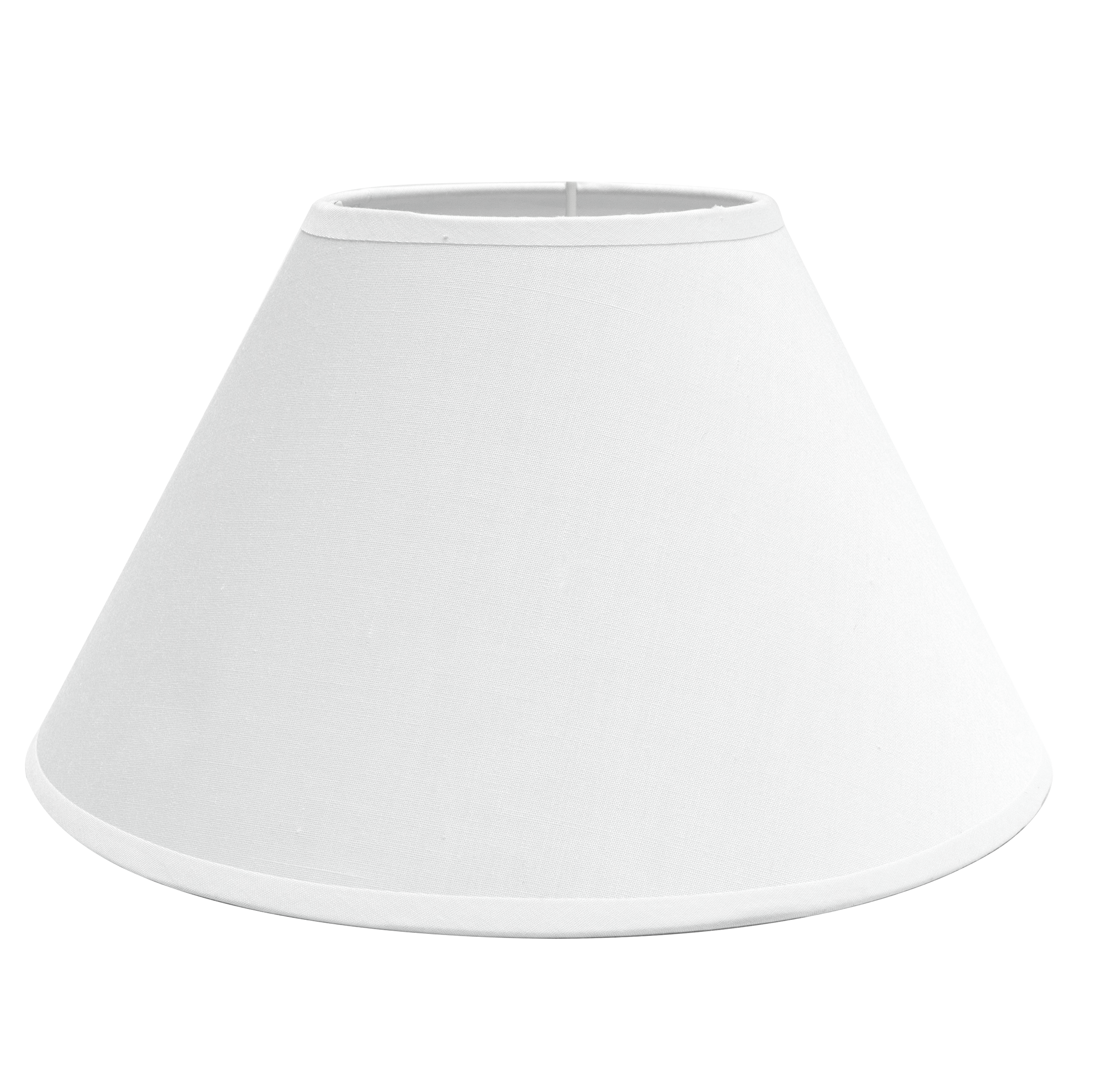 Pantalla Clara E27 Blanca 25x11x16 Conica Cerrada - Vista frontal