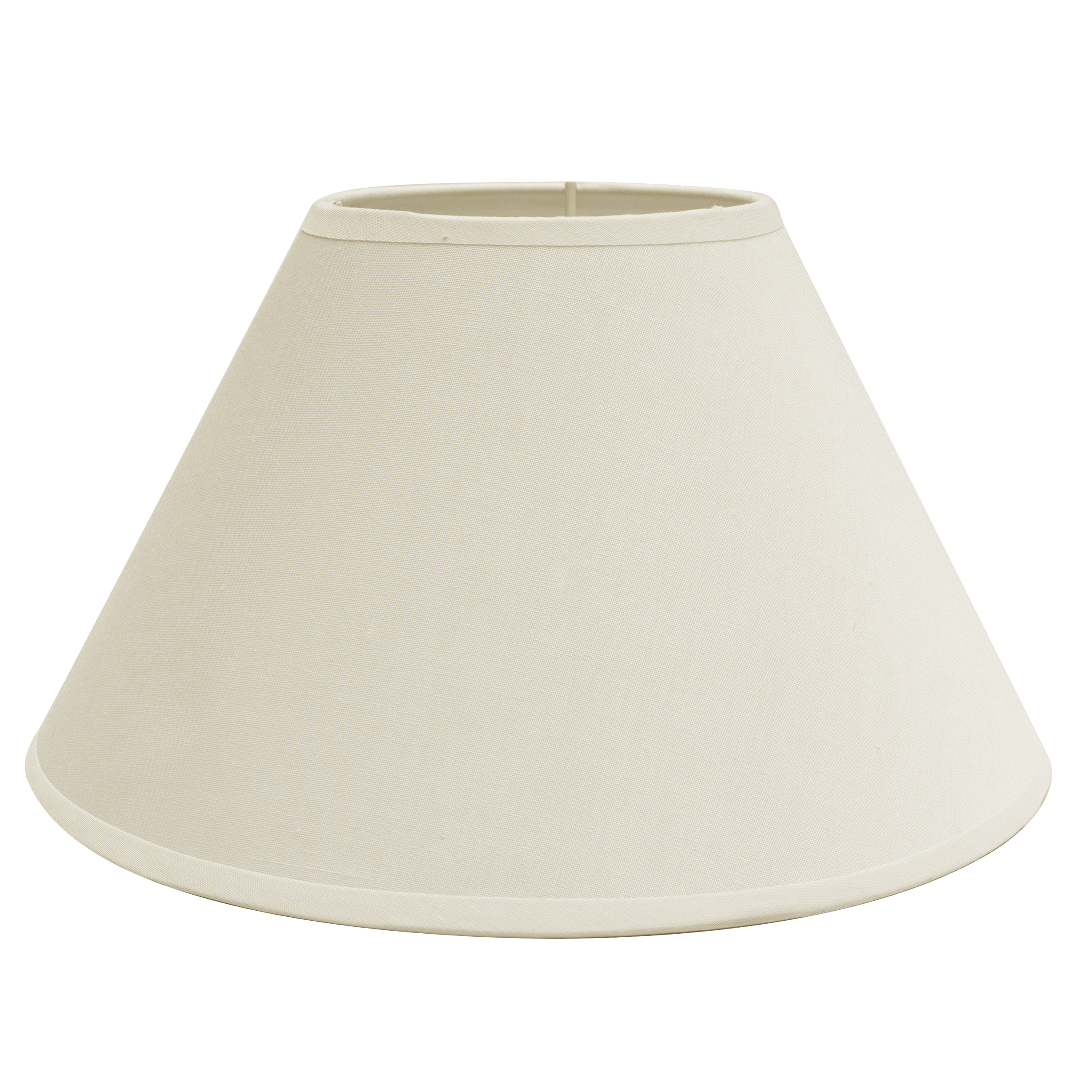 Pantalla Clara Pinza Beige 14x8x9,5h Conica Cerrada - Vista frontal