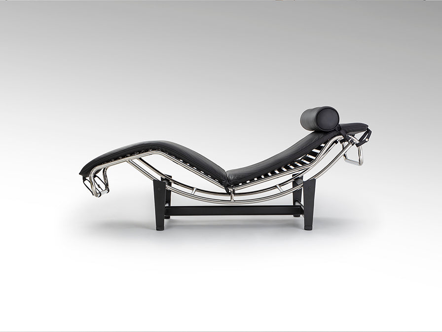 Chaise Longue LECO Tapizada en Piel Negra con Mecanismo Basculante - SCHULLER - 458467 - Vista 6