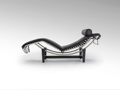 Chaise Longue LECO Tapizada en Piel Negra con Mecanismo Basculante - SCHULLER - 458467 - Vista 6