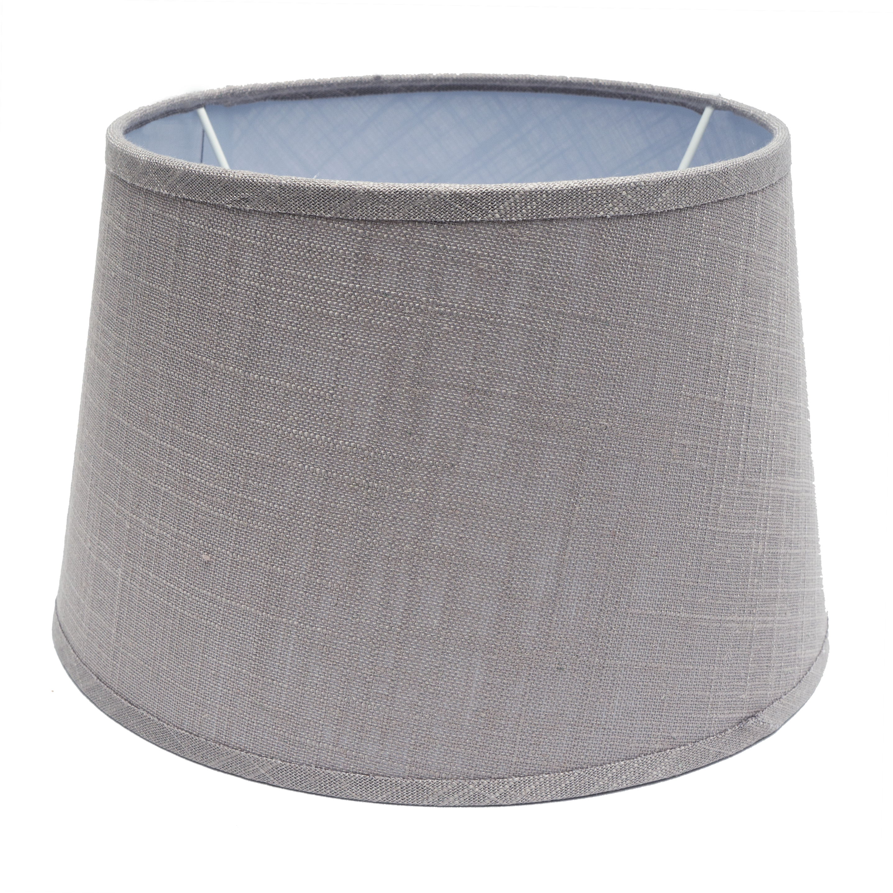 Pantalla Agueda E27 Gris 30x22x17 cm, vista frontal, Fabrilamp.