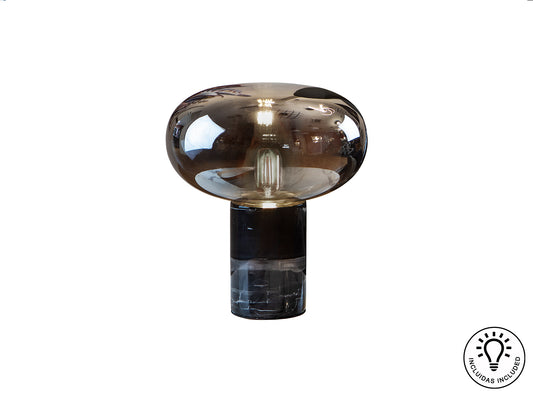 Lámpara de Sobremesa Fungi 39 cm Mármol Negro Schuller - vista principal | Schuller