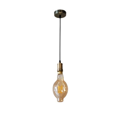 Lámpara colgante con bombilla LED vintage incluida para luz cálida