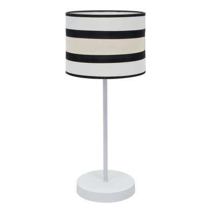 Sobremesa Grand Karla Blanco/Beis de Fabrilamp, diseño moderno y elegante para tu hogar.