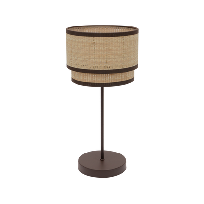 Sobremesa Alto Roque 1xe27 Natural/Marrón de Fabrilamp, diseño elegante y natural para tu hogar. Compra en luzguru.com