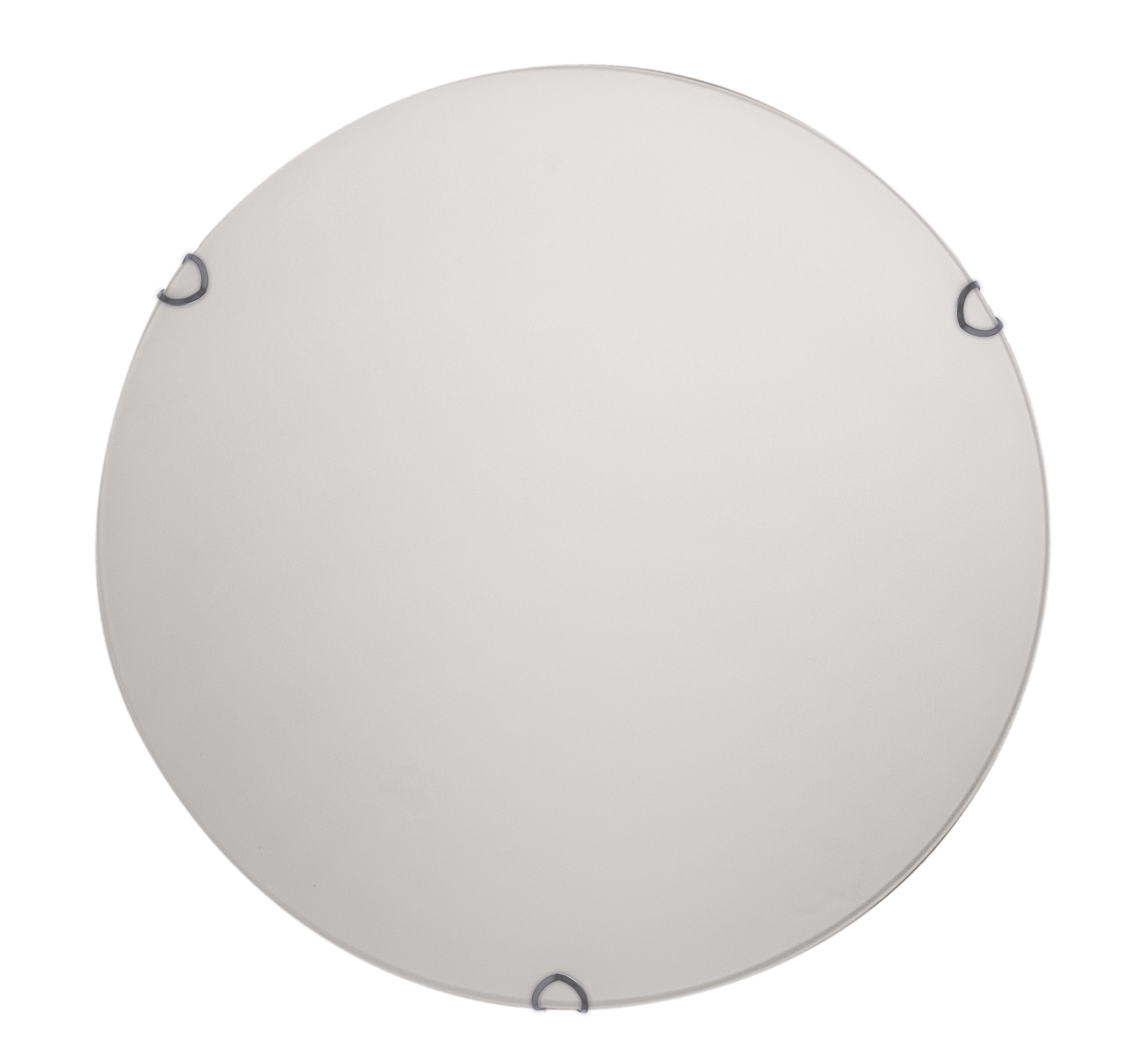 Plafón Redondo Avis Blanco 40x40x7cm, vista frontal. Fabrilamp en luzguru.com