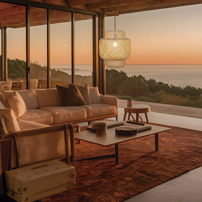 Colgante Lark instalado en comedor moderno - Ambiente decorado