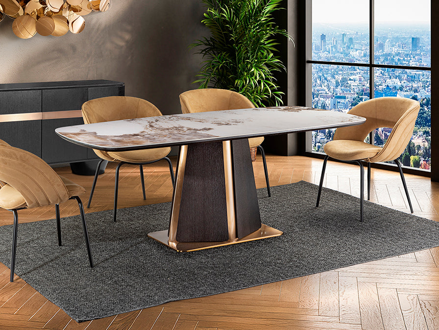 Mesa de Comedor Luca Roble Oscuro - Schuller - 412094 - Vista 10