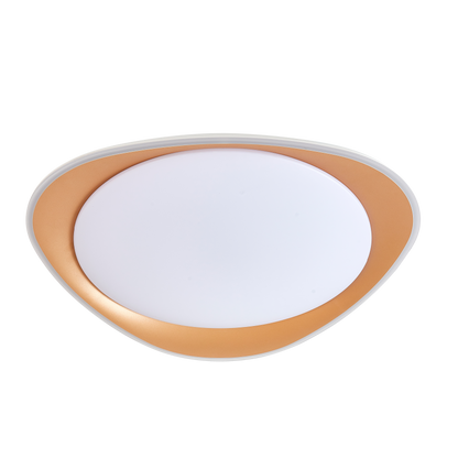 Plafón DAIRE Oro 72W LED, vista frontal, luzguru.com