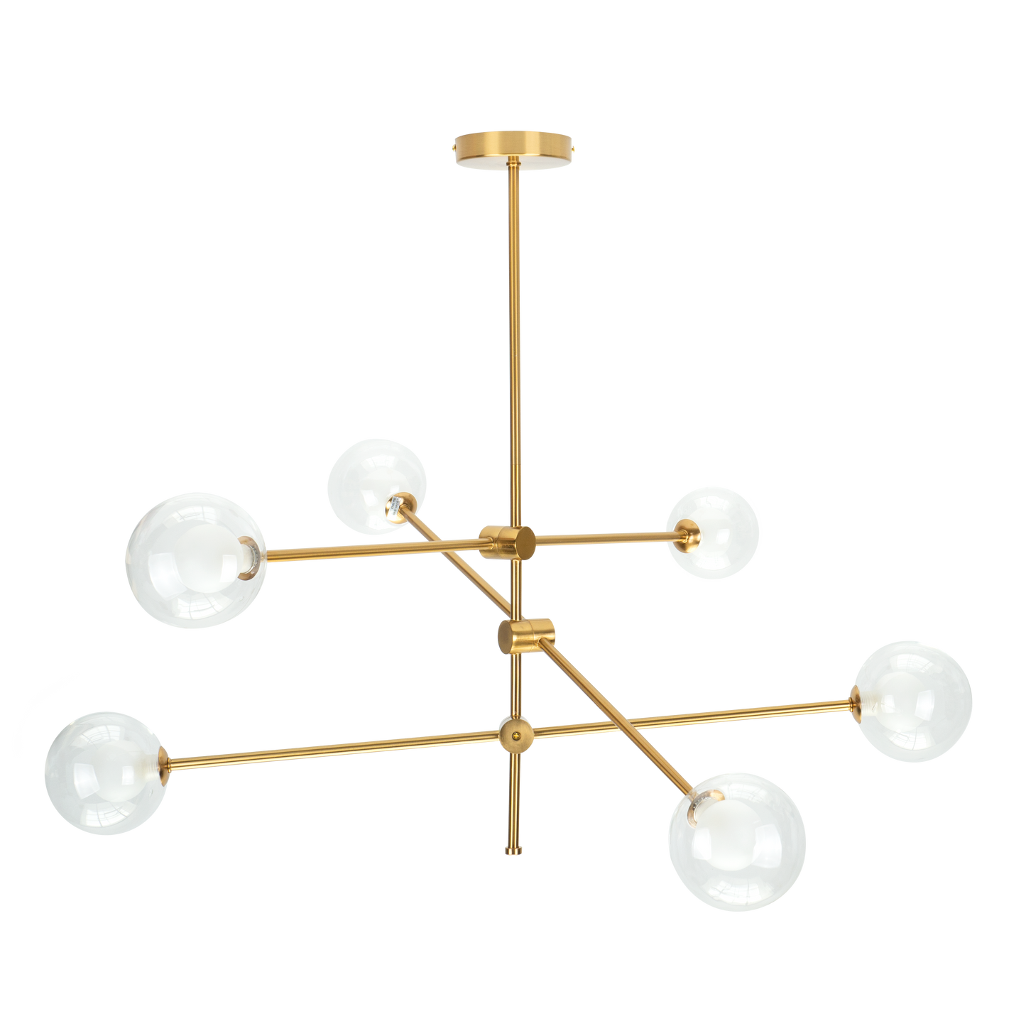 Elegante lámpara colgante color bronce ideal para salón o comedor