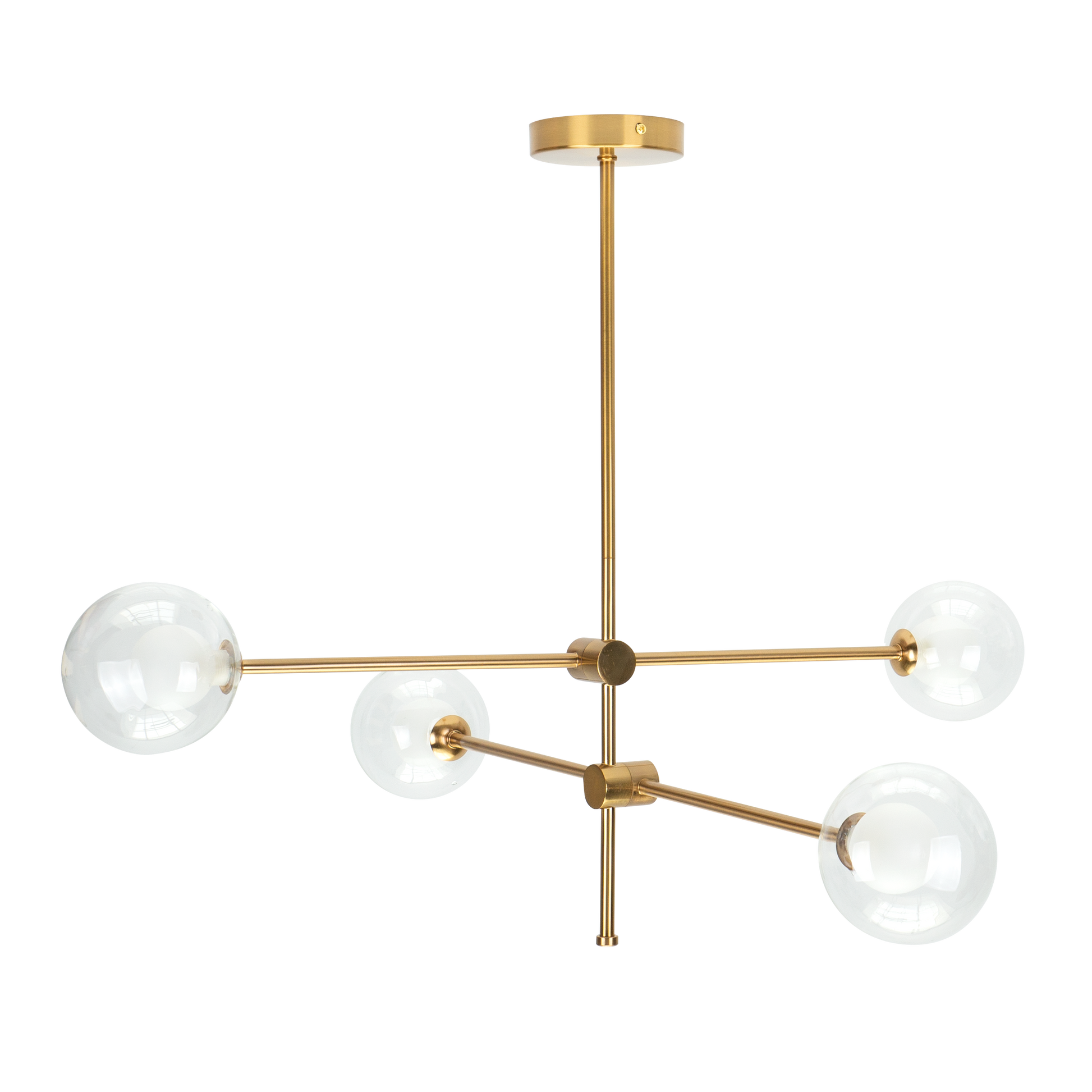Elegante lámpara de techo color bronce ideal para iluminar el salón con estilo moderno y clásico