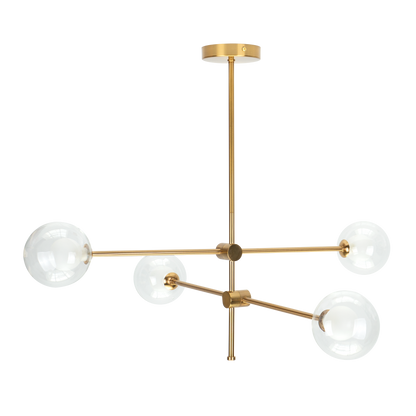 Elegante lámpara de techo color bronce ideal para iluminar el salón con estilo moderno y clásico