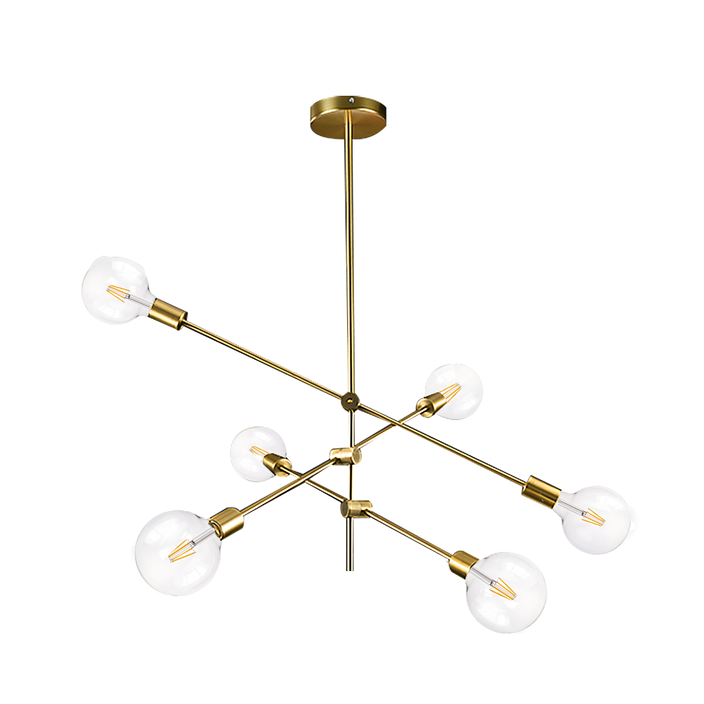 Elegante lámpara de techo bronce ideal para interiores con estilo