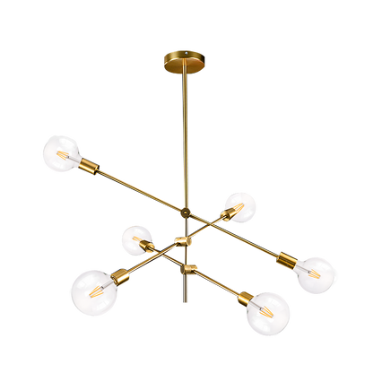 Elegante lámpara de techo bronce ideal para interiores con estilo