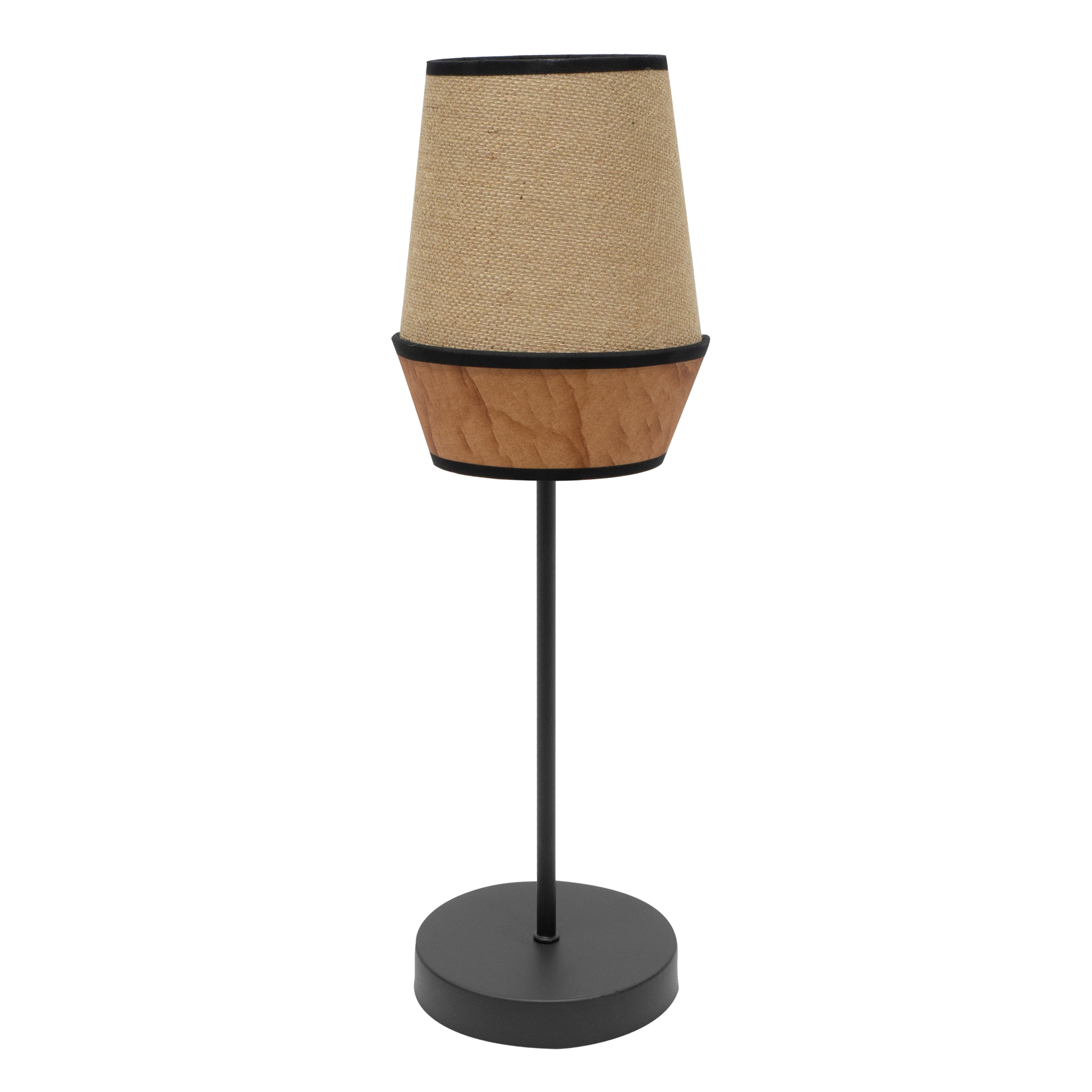 Lámpara Campana fabricada en Textil color Saco/Marrón/Negro