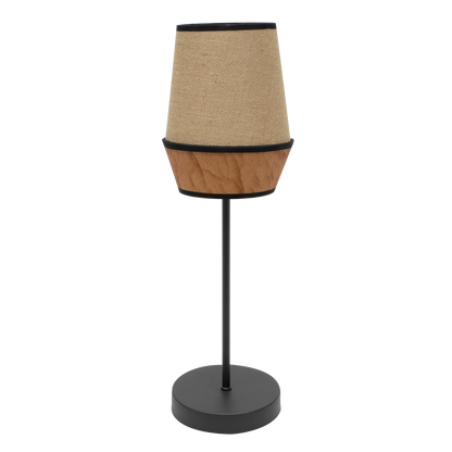 Lámpara Campana fabricada en Textil color Saco/Marrón/Negro