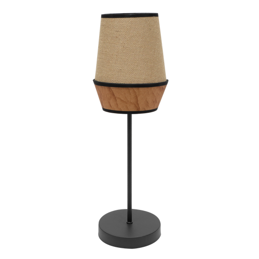 Lámpara Campana fabricada en Textil color Saco/Marrón/Negro