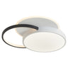 Plafón LED regulable Taigo Alemar blanco negro - Vista principal