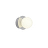 Aplique de pared GIO cromo ALEMAR con tulipa opal IP44 - Vista principal