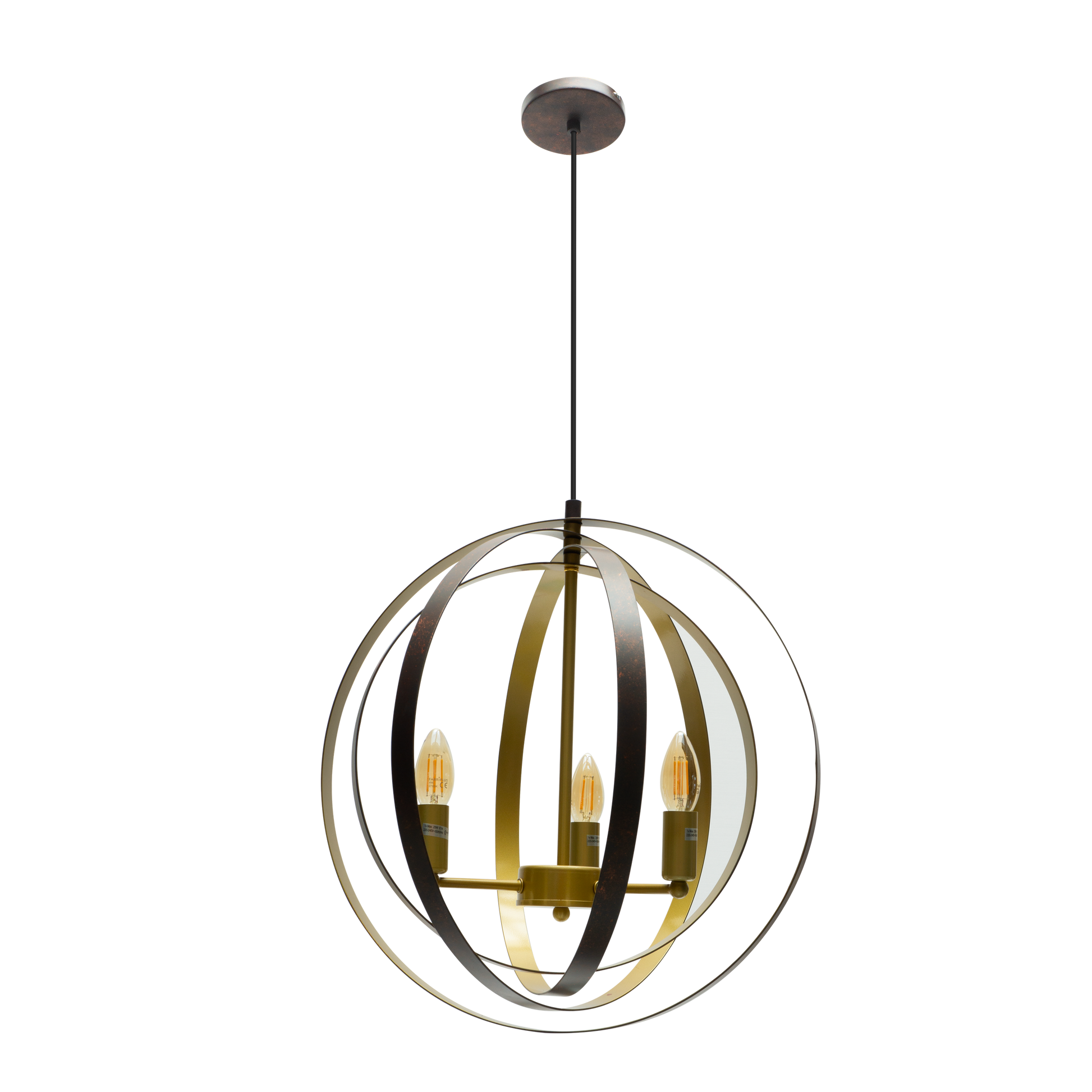Colgante Encaje fabricado en Metal color Marrón y Oro