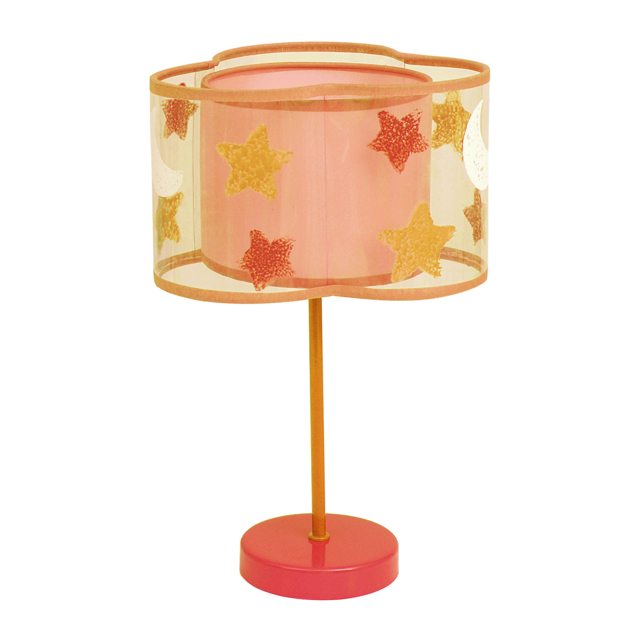 Lámpara infantil Astros fabricada en color naranja, ideal para habitación de niños