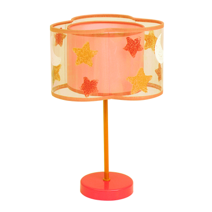 Lámpara infantil Astros fabricada en color naranja, ideal para habitación de niños