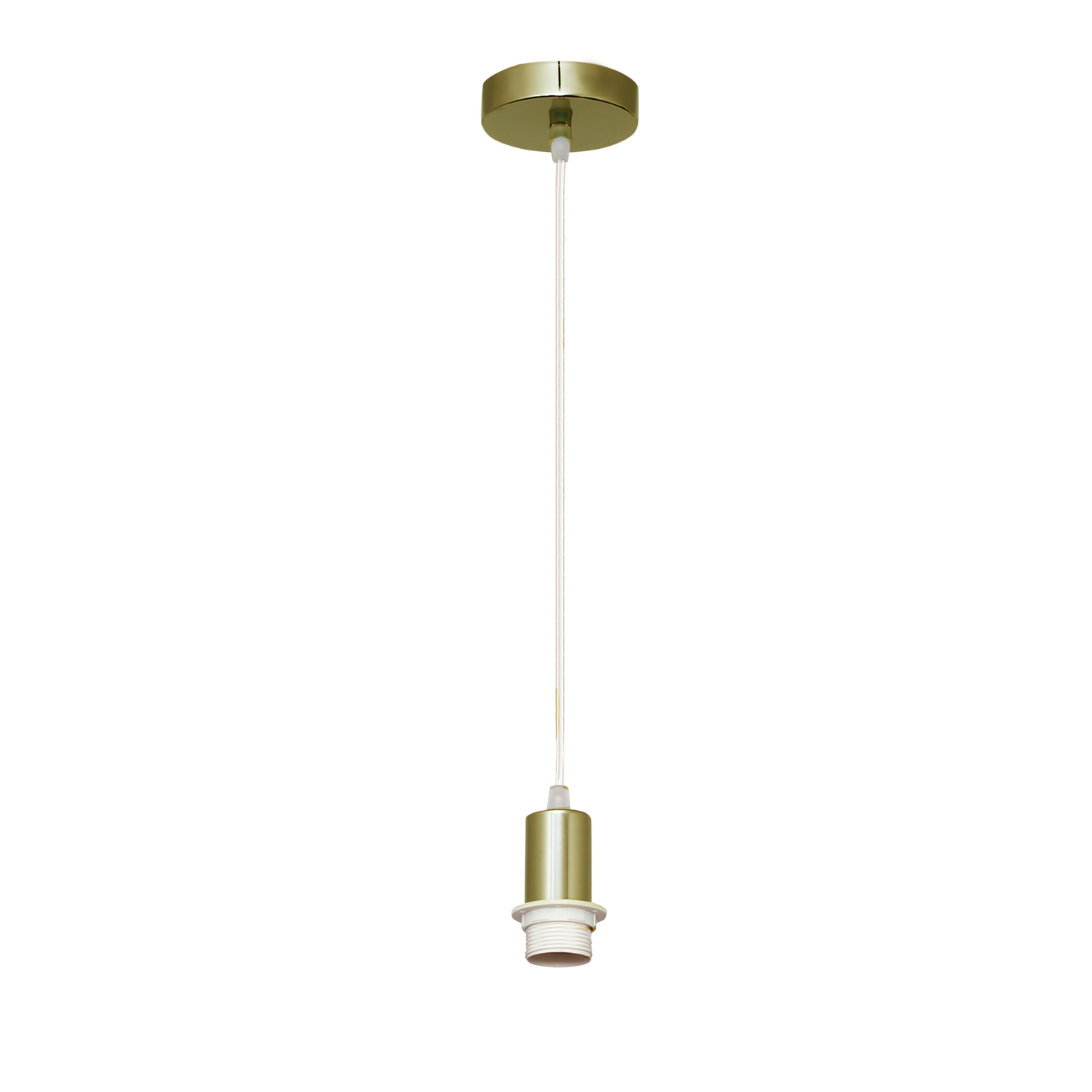 Armazón colgante Cara fabricado en metal color cuero, ideal para interiores