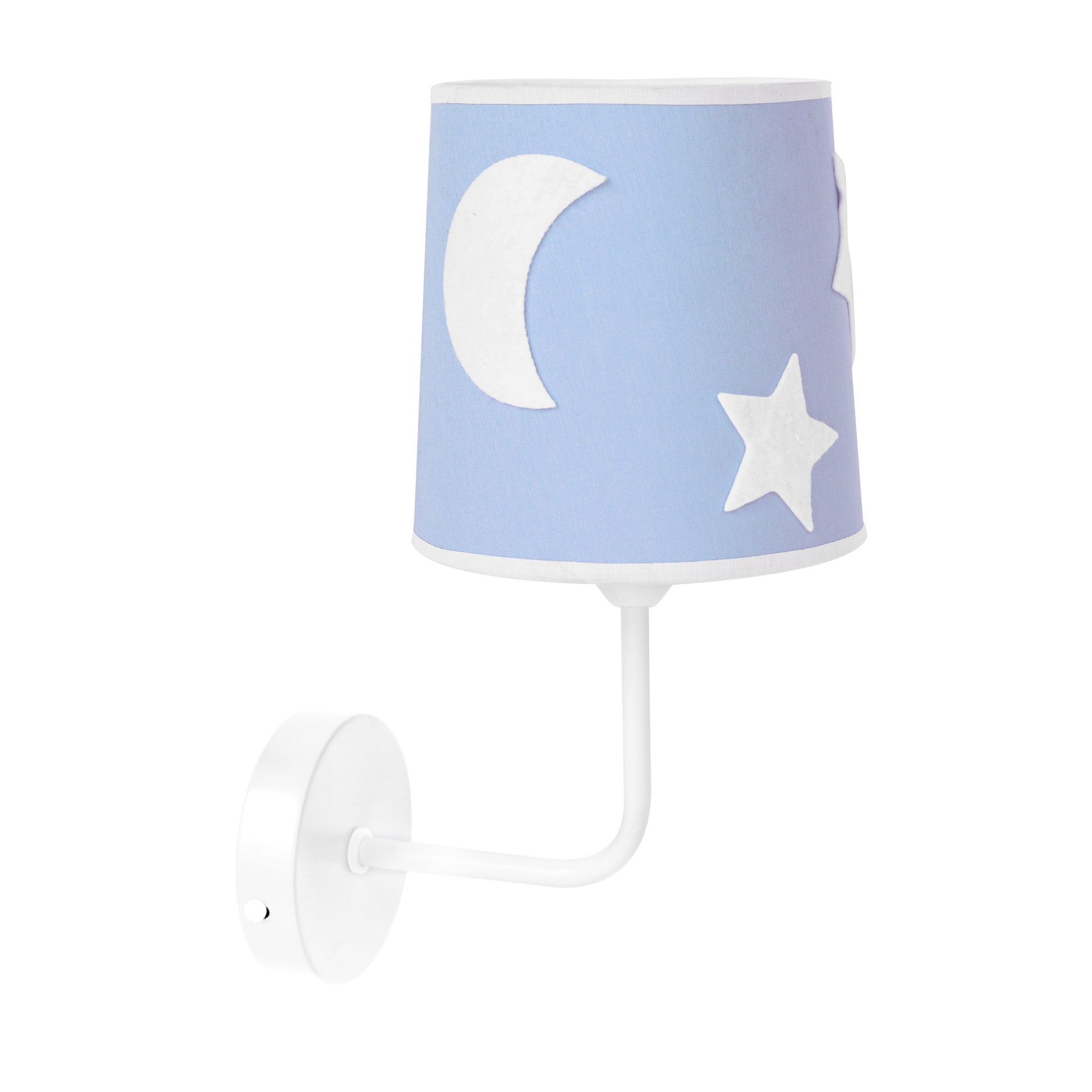 Aplique Firmamento fabricado en material resistente color celeste, ideal para iluminación infantil suave