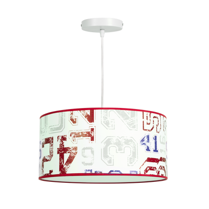 Lámpara Dorsal infantil fabricada en color rojo, ideal para la habitación de los niños.