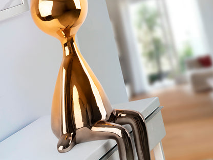 Figura Decorativa Sit Down Gris/Naranja - Schuller - 254236 - Vista 5